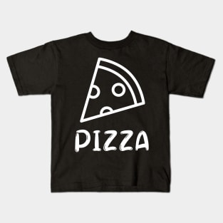 I Wonder If Pizza Thinks About Me Too Food Lover Kids T-Shirt